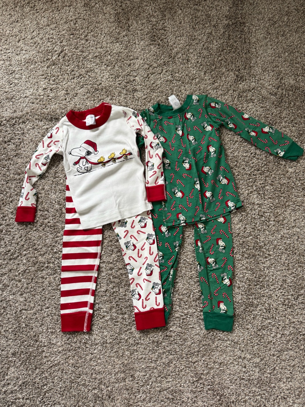 Hanna Andersson Peanuts Christmas Pajama Bundle, 3T